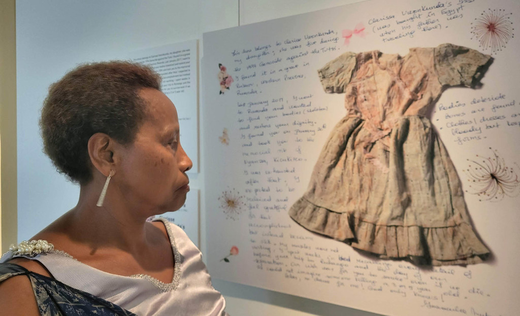 Immaculée Songa, she lost her husband and two daughters in the 1994 genocide against the Tutsis in Rwanda.